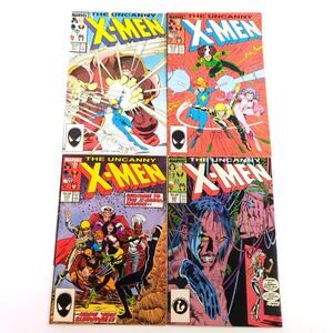 Uncanny X-Men Lot 217 Dazzler Joins 218 219 220 VF FN 1987 Marvel Comics Bronze